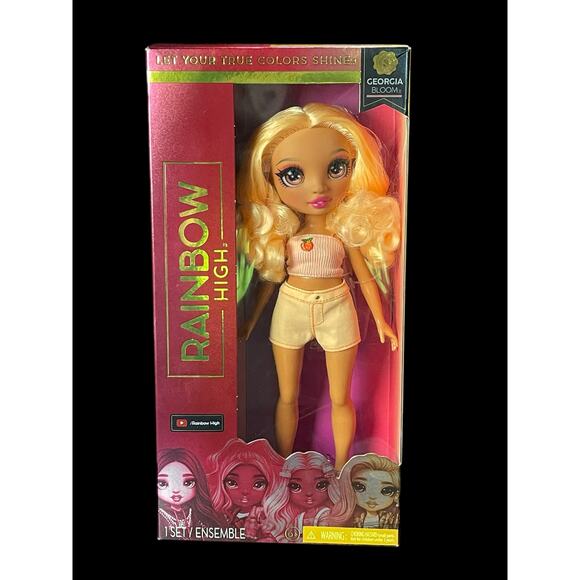 Rainbow High Georgia Bloom Peach Fashion Doll Series 3 New in Box - Picture 1 of 7